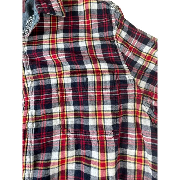 Alesbury Men’s Flannel Shirt Size L Red Plaid Long Sleeve Button Up Casual Lined - Picture 13 of 13